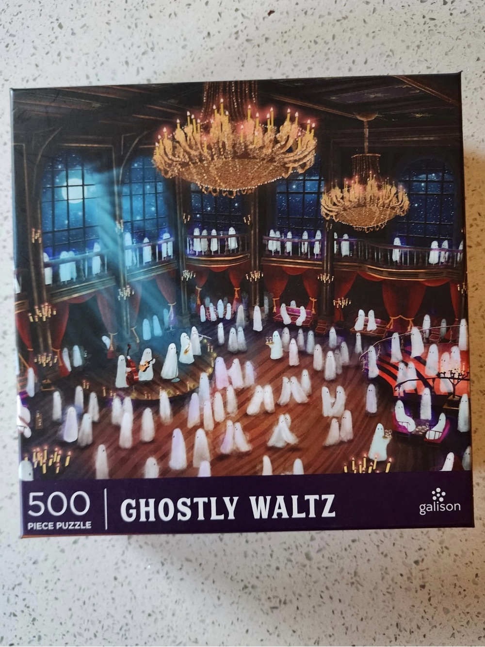 👻 Galison Ghostly Waltz 500 Piece Halloween Puzzle